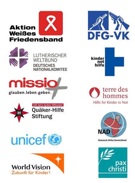 Logos Mitglieder Deutsches Bündnis Kindersoldaten